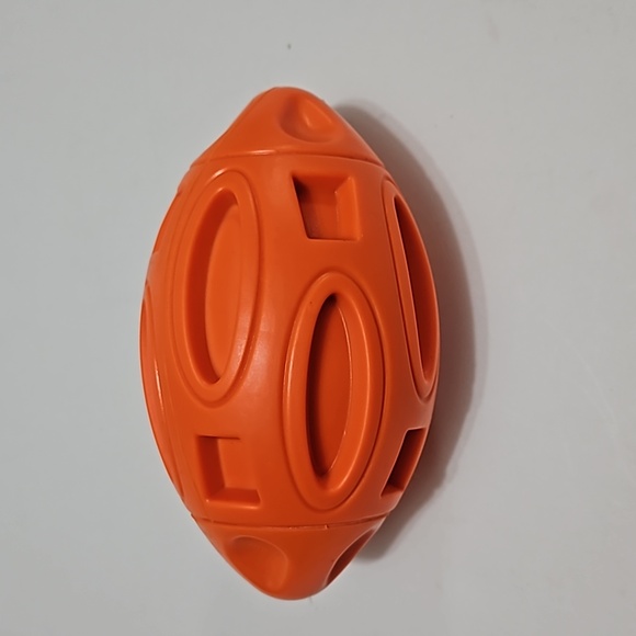 Dog Football Toy Orange Durable - Picture 6 of 10